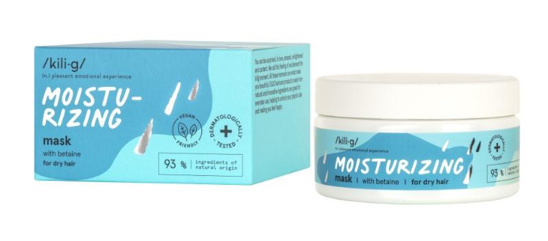 Intensyviai plaukus drėkinanti kaukė KILIG, su betainu, 200 ml