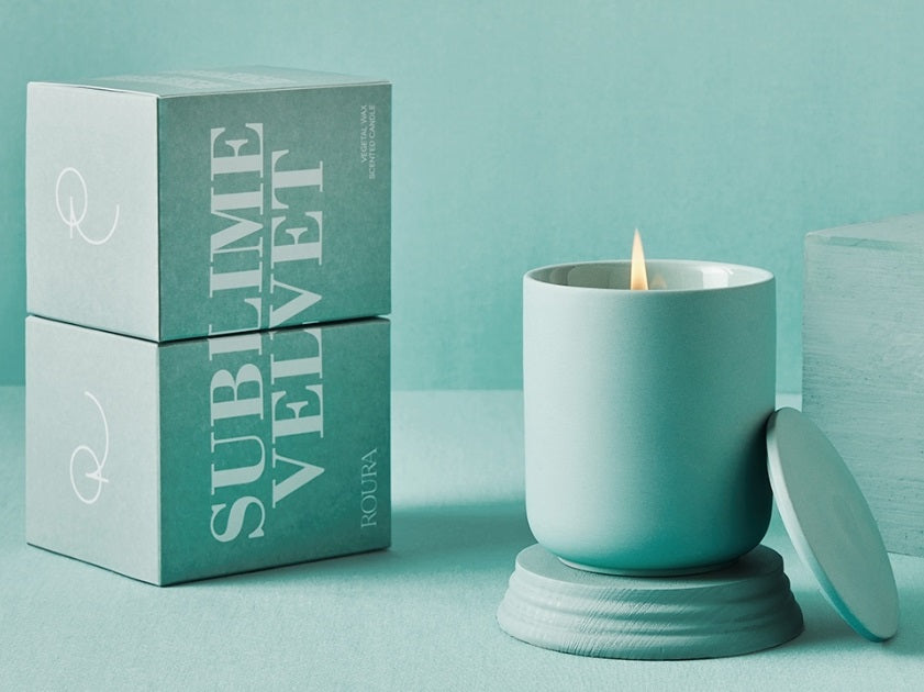 Candle SOFT Velvet, scented, D 8.5 cm, H 10 cm, up to 40 h, pcs.