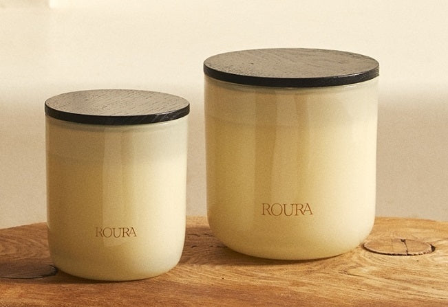 Candle ICON Lotus, scented, D 10 cm, H 10 cm, up to 70 h, pcs.