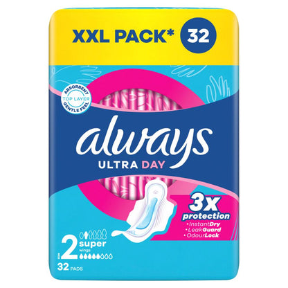Higieniniai paketai ALWAYS Ultra Super Plus, S2, 32 vnt.