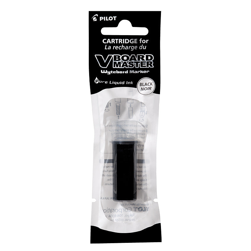 Ink cartridges for PILOT V BOARD MASTER, black