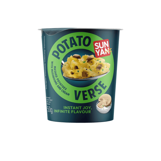 Bulvių košė SUN YAN POTATO VERSE su grybais, indelis, 50g
