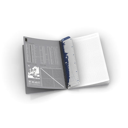 Notebook with spiral binding OXFORD URBAN MIX, A5, 50 sheets, lined