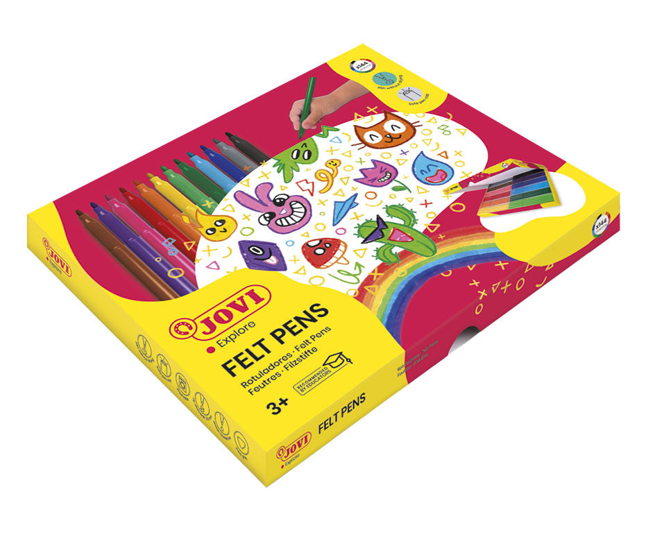 JOVI Schoolpack felt-tip pens, 144 pcs.