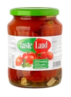 Marinated tomatoes TASTE LAND, red, 660 g / 360 g