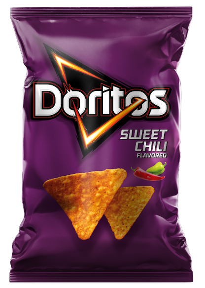 Kukurūzų traškučiai DORITOS saldžiųjų čili pipirų skonio, 100g