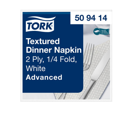 Servetėlės TORK Textured, 509414, 2 sl., 50 vnt., balta