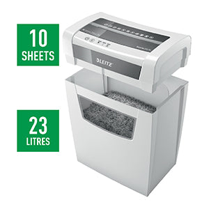 Dokumentų naikiklis LEITZ IQ Home Office, P4, 23L, 4x28mm, 10 lapų