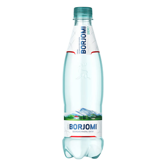 Natural carbonated mineral water BORJOMI 0.5 l, PET D