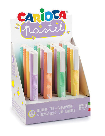 CARIOCA text marker, various pastel colors