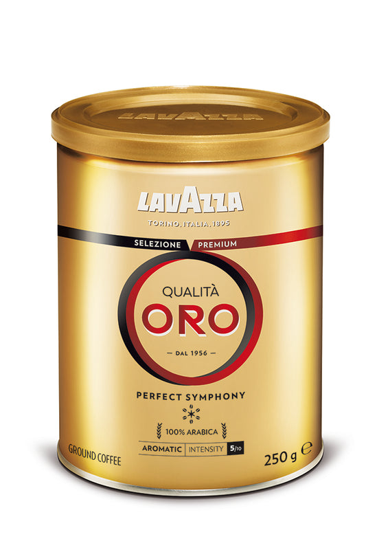 Kava LAVAZZA ORO, malta, 250 g, metalinėje dėžutėje
