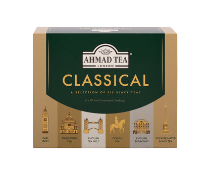 Juodoji arbata AHMAD CLASSICAL SELECTION, vokeliuose, 60 vnt.x 2 g