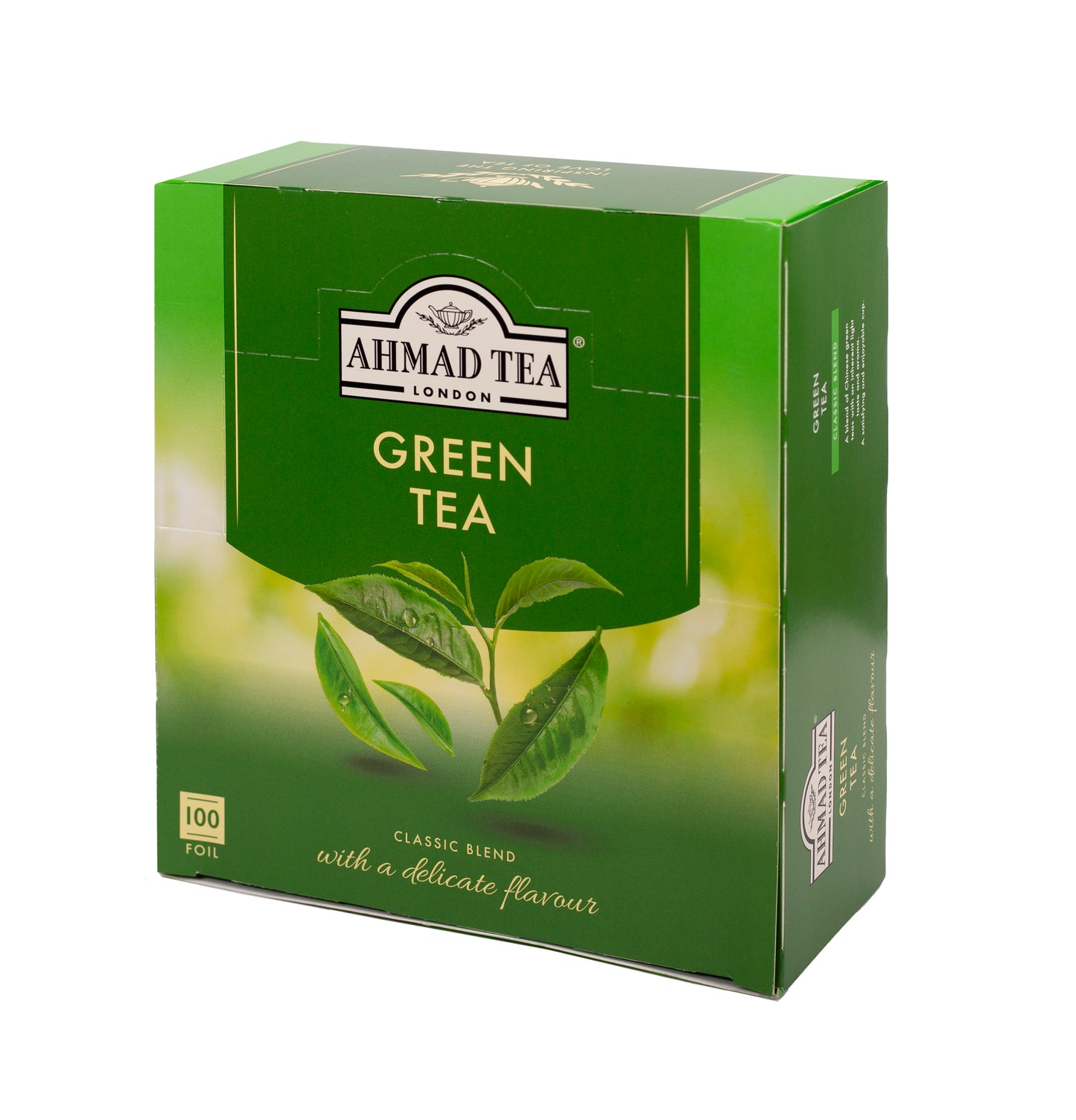 Žalioji arbata Ahmad Alu Green Pure folijos vokeliuose (100 vnt)