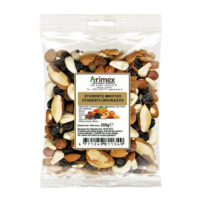 Nut and Raisin Mix Student Food, ARIMEX, 200 g