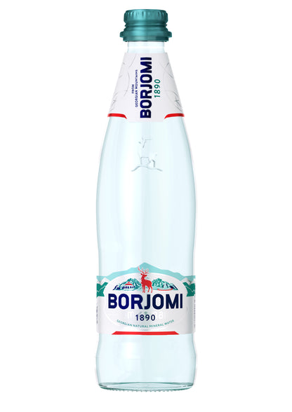 Mineral water BORJOMI 0.5 L, glass bottle D
