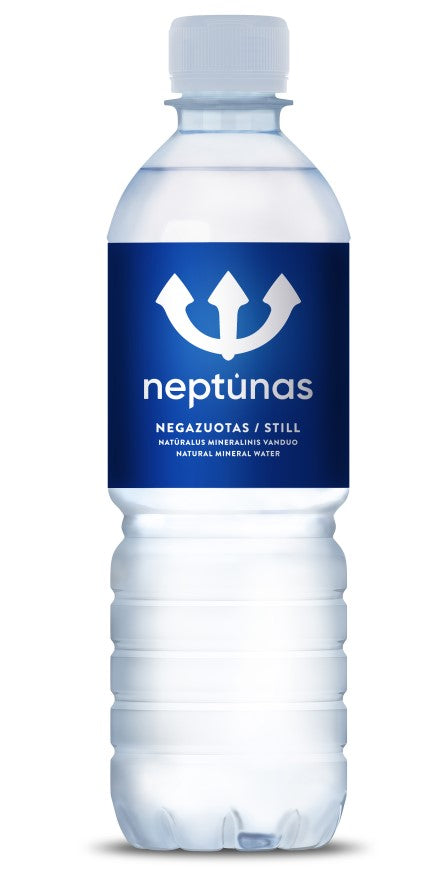 Mineralizuotas vanduo NEPTŪNAS NATURAL, 0.5 l, negazuotas, PET D