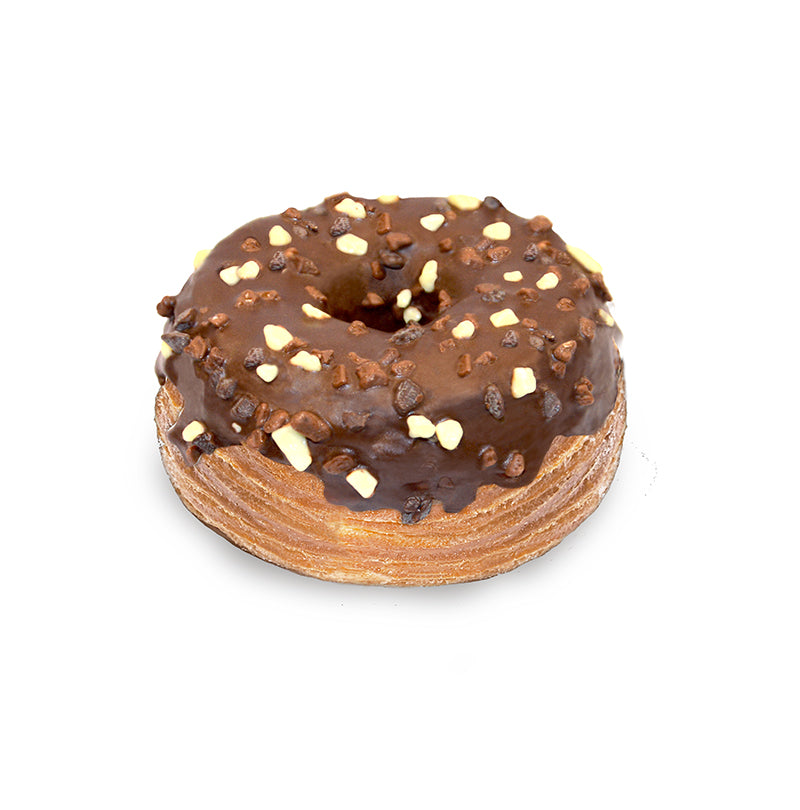 CRODOTS donut, with chocolate glaze and sprinkles, American, 95 g