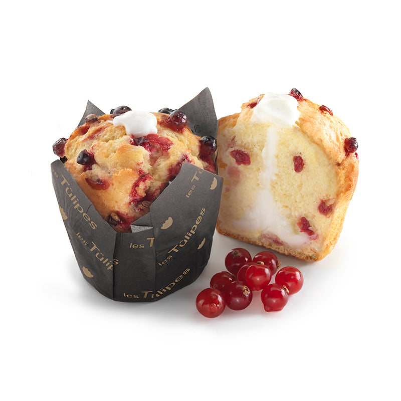 Keksas LES TULIPES, su spanguolių ir jogurto įdaru, amerikietiška 110 g