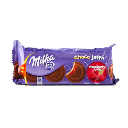 MILKA Jaffa biscuits, with raspberry flavoured filling, 147 g