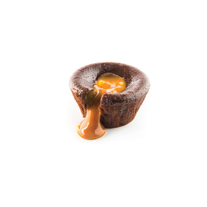 Šaldytas šokoladinis pyragaitis BELDESSERT Lava Cake, su sūdyta karamele, 2 x 90 g