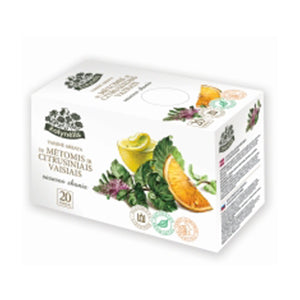 Arbata ŽOLYNĖLIS, su mėtomis ir citrusiniais vaisiais, 20 x 2,5 g