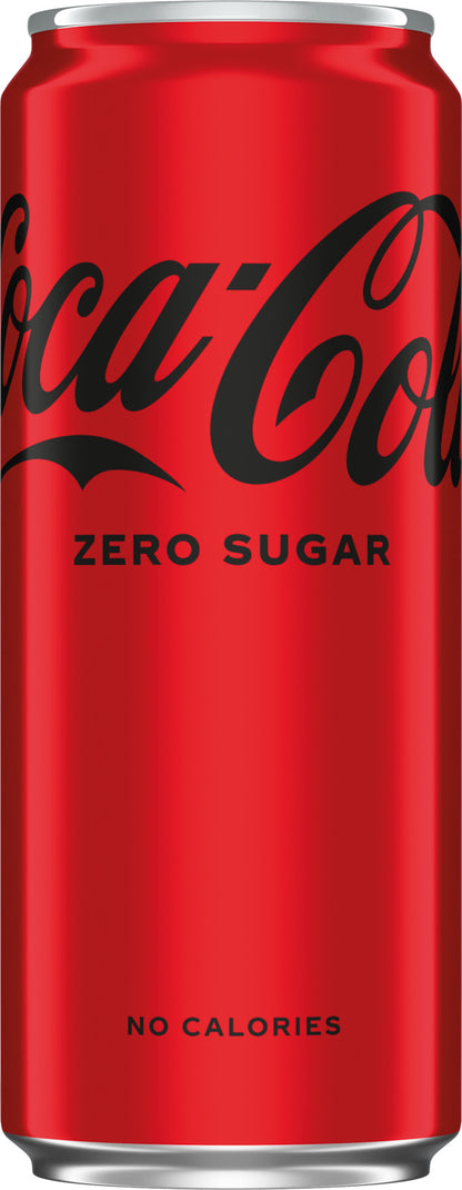 Carbonated soft drink COCA COLA Zero, 0.33l, can D