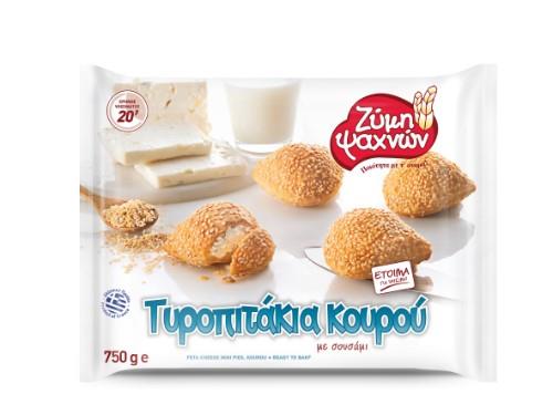 Sluoksniuotos tešlos mini pyragėliai KOUROU, su fetos sūriu, 750 g