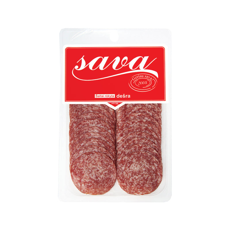 Cold smoked sausage SAVA, sliced ​​90g