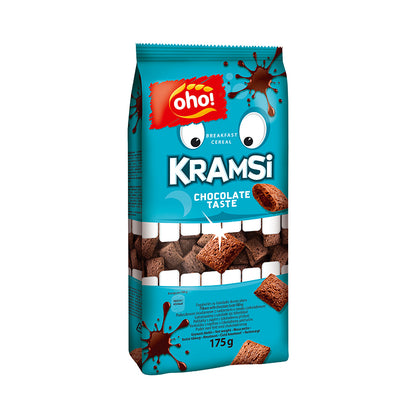 Dry breakfast pillows Kramsi with chocolate-flavored filling, OHO, 175 g