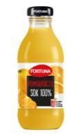 Orange juice FORTUNA, 100%, 0.3 l D