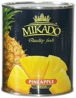 Pineapple pieces MIKADO, 820 g / 490 g