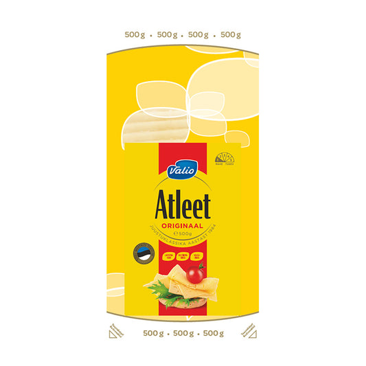 Fermentinis sūris VALIO ATLEET ORIGINAL, pjaustytas 26%, 500g