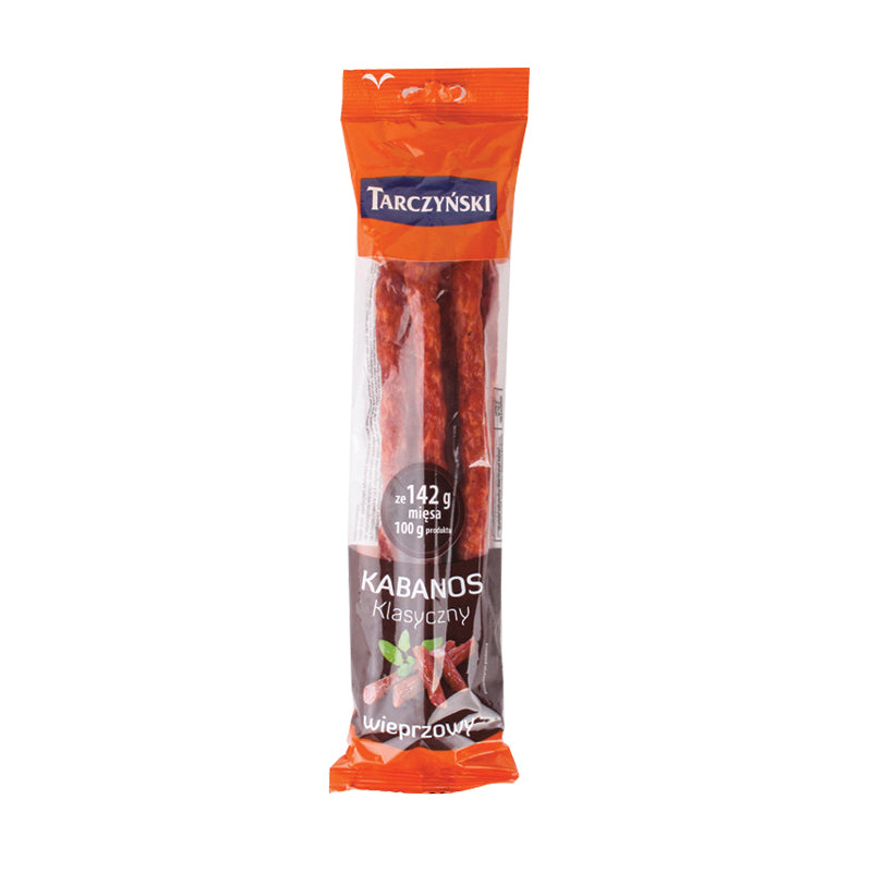 Karštai rūkytos dešrelės TARCZYNSKI KABANOS CLASSIC, su kiauliena, IIr., 200g