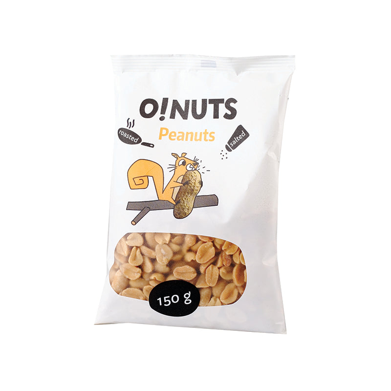 Roasted and salted peanuts O!NUTS, 150 g