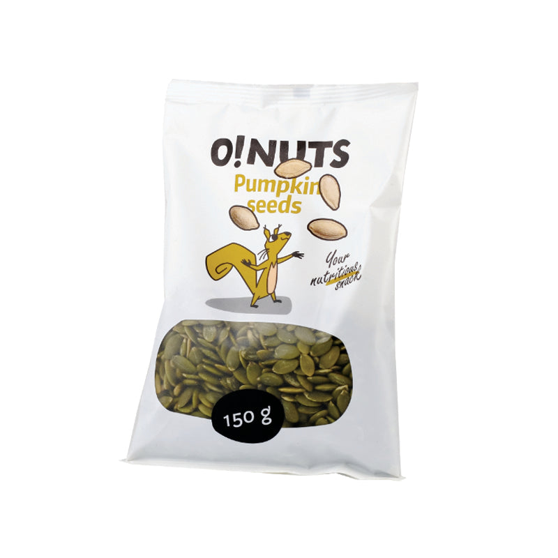 Shelled pumpkin seeds O!NUTS, 150 g