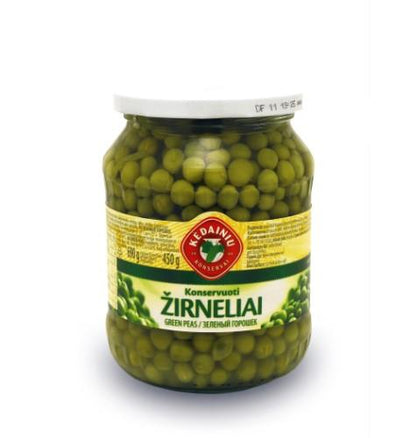 Konservuoti žalieji žirneliai, 690/450 g