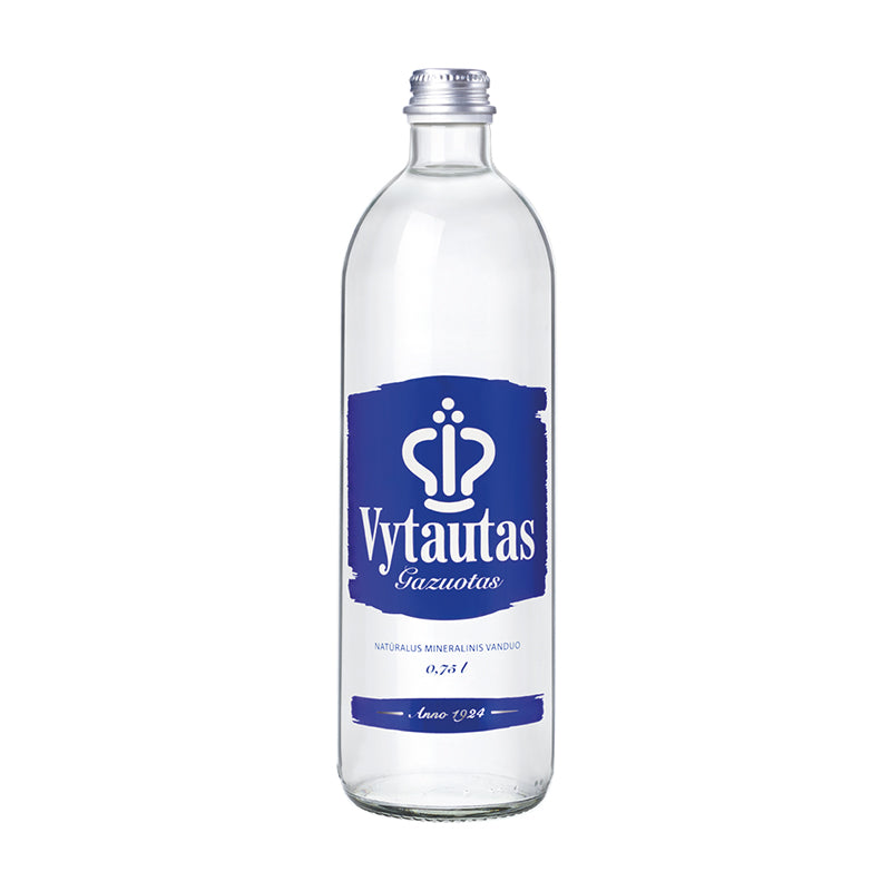 Natūralus mineralinis vanduo VYTAUTAS, stiklinėje taroje, 0,75l