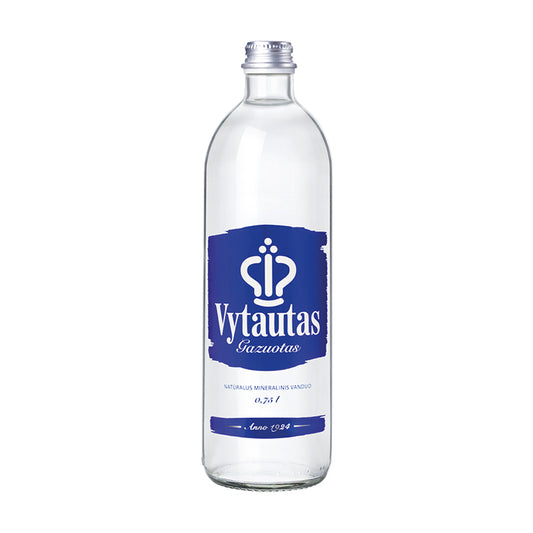 Natūralus mineralinis vanduo VYTAUTAS, stiklinėje taroje, 0,75l