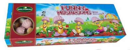 LINKSMUČIAI biscuits, strawberry flavored mushrooms, 170 g