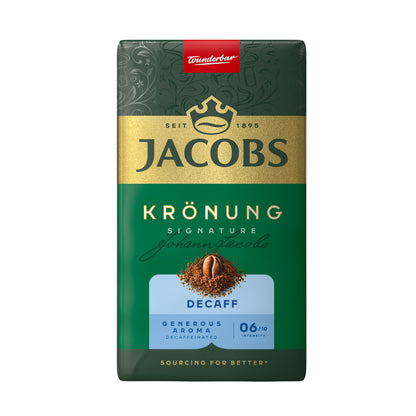 Coffee JACOBS KRONUNG Entkoffeiniert, ground, decaffeinated, 250 g