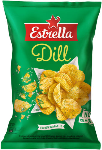 ESTRELLA chips, with dill, 130 g