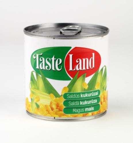 Konservuoti kukurūzai TASTE LAND, 340 g / 285 g