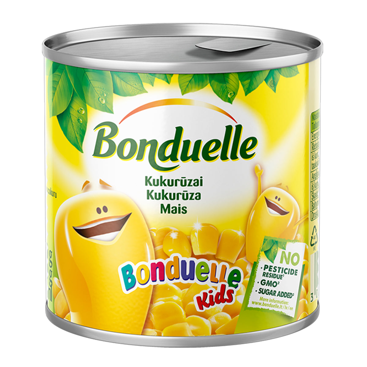 Kukurūzai Kids BONDUELLE, 170 g / 140 g