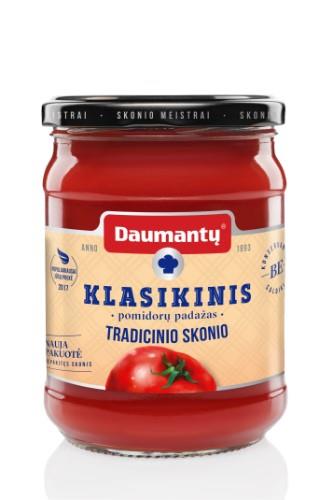 Pomidorų padažas DAUMANTŲ KLASIKINIS Tradicinio skonio  25% pastos
