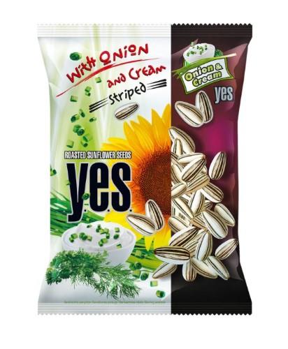 Sunflower YES, cream and onion flavor, 150g