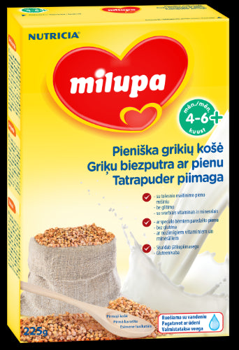 Grikių košė MILUPA, nuo 4 mėn.,  250 g