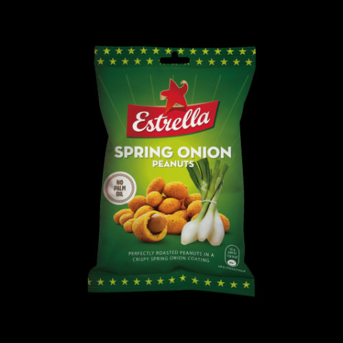 Roasted peanuts ESTRELLA onion flavor with crispy skin 140g