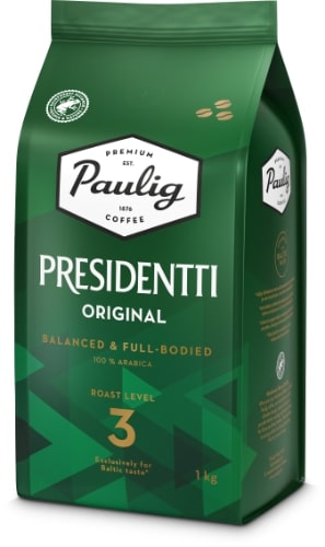Kavos pupelės PAULIG PRESIDENTTIOriginal Strong, 1 kg