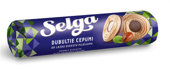 SELGA double biscuits with hazelnut filling, 205 g