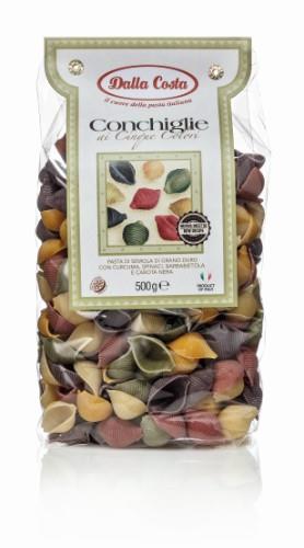 Makaronai kriauklės, spalvoti, 500 g